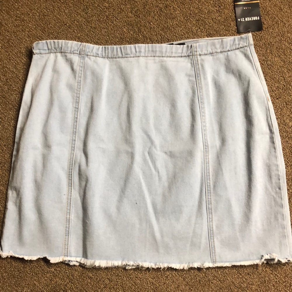 Light Blue Denim Skirt